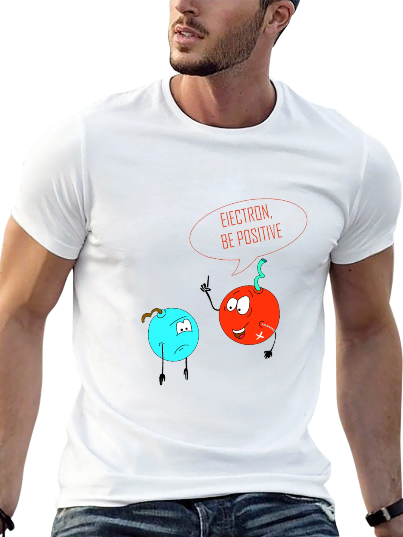 Electron Be Positive Graphic T-Shirt