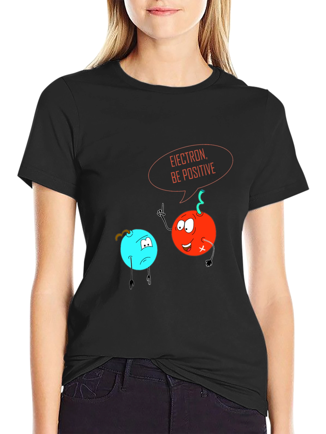 Electron Be Positive Graphic T-Shirt
