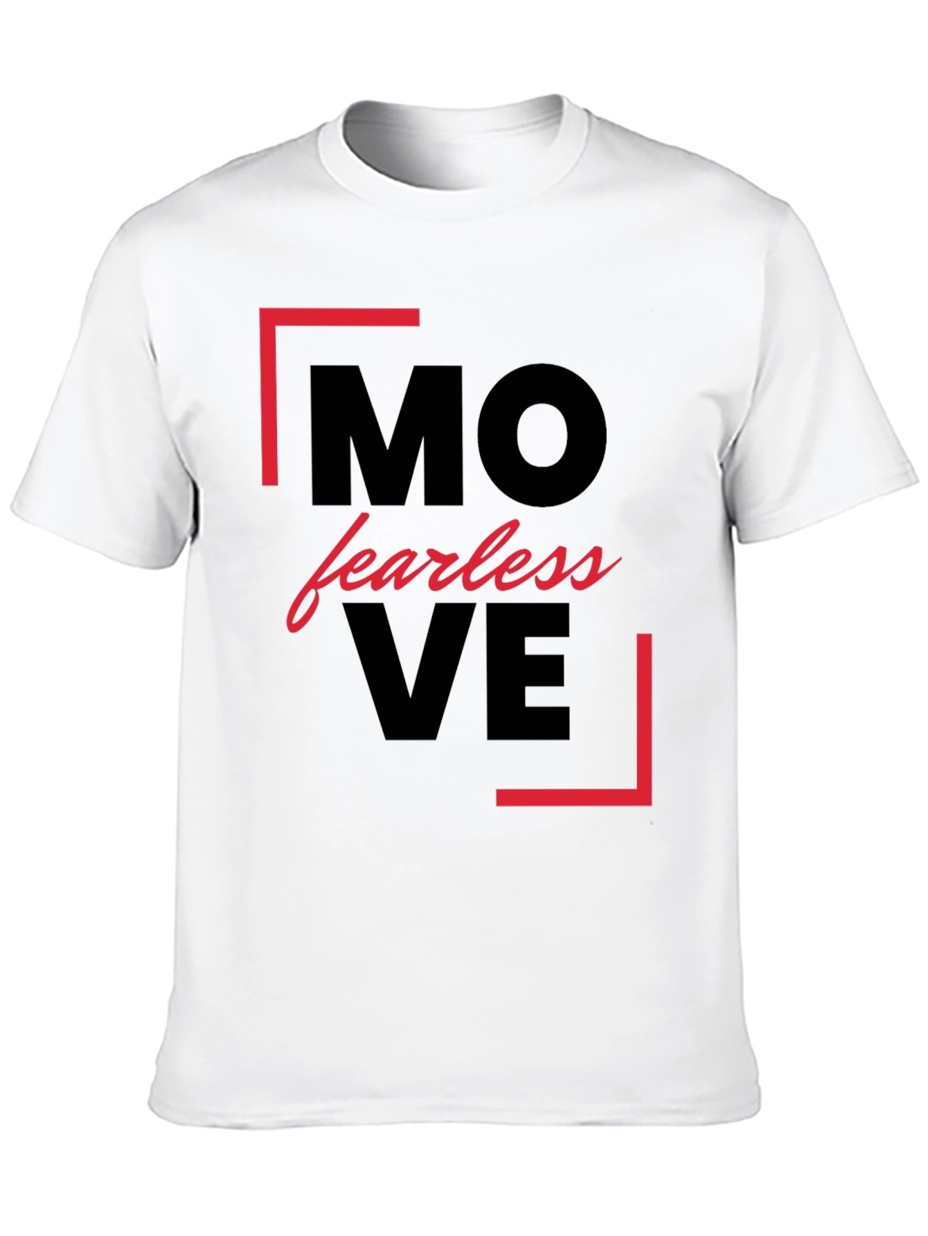 Move Fearless Black Graphic Tee