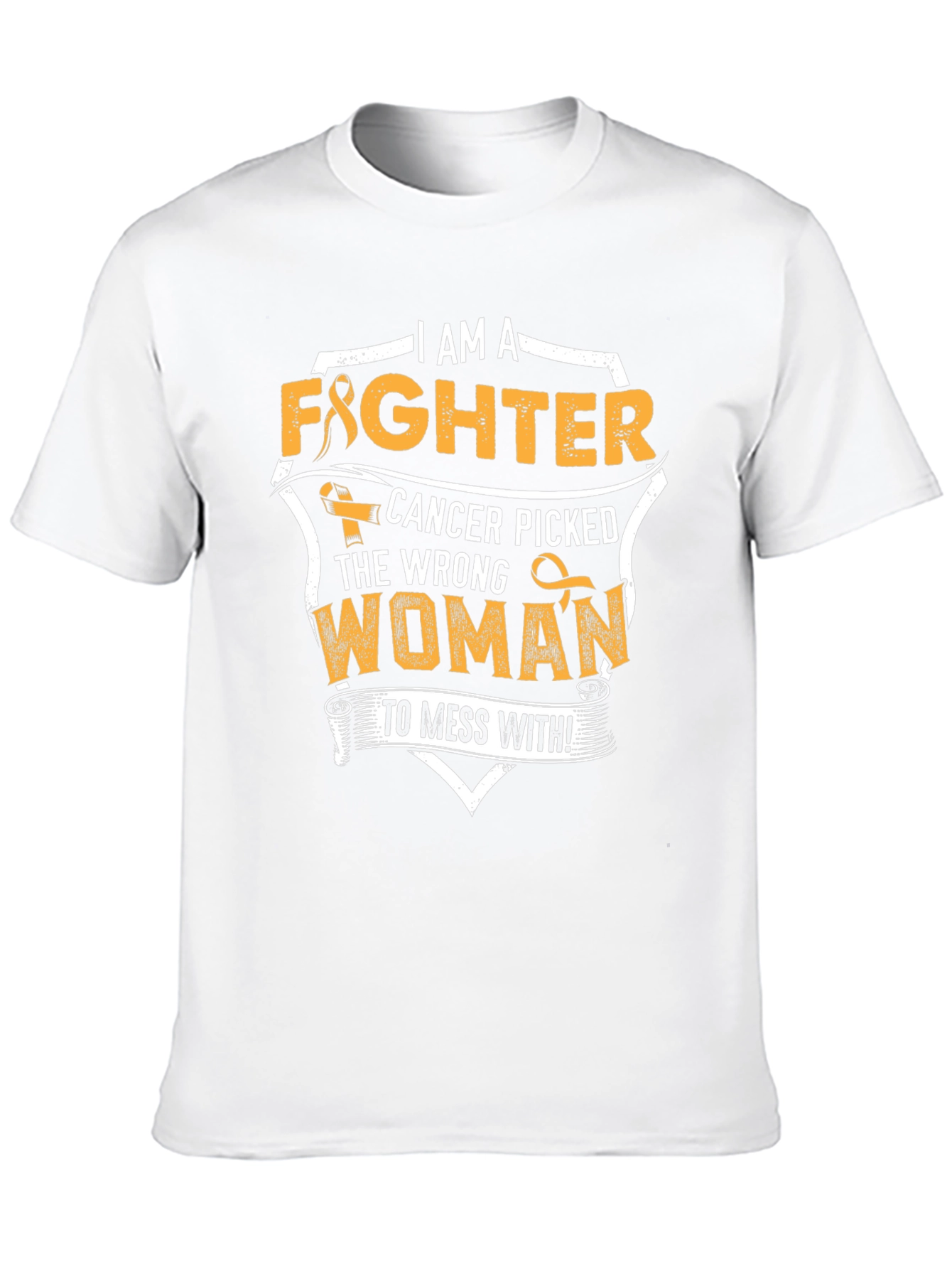 I Am A Fighter Cancer Awareness Graphic Tee