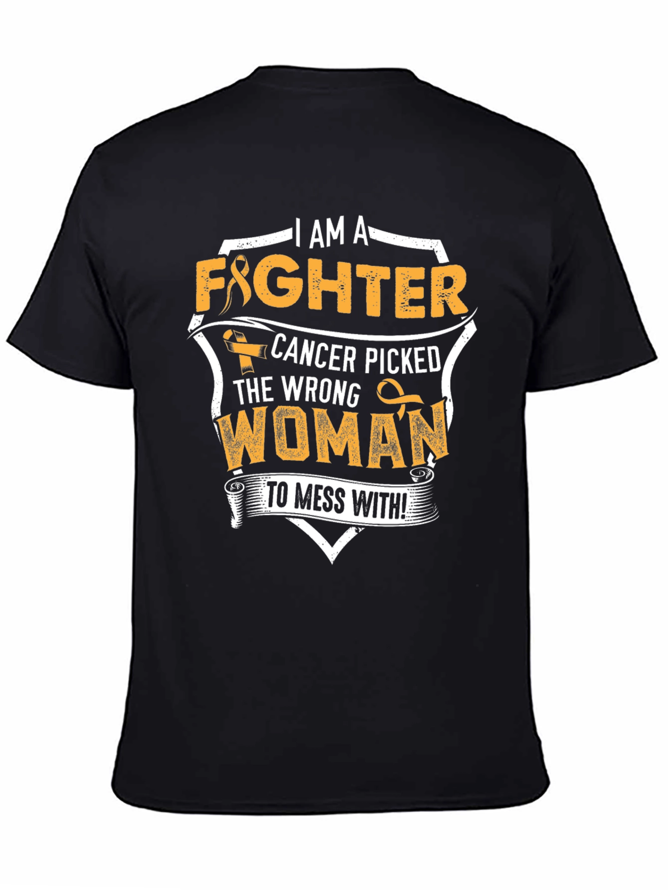 I Am A Fighter Cancer Awareness Graphic Tee