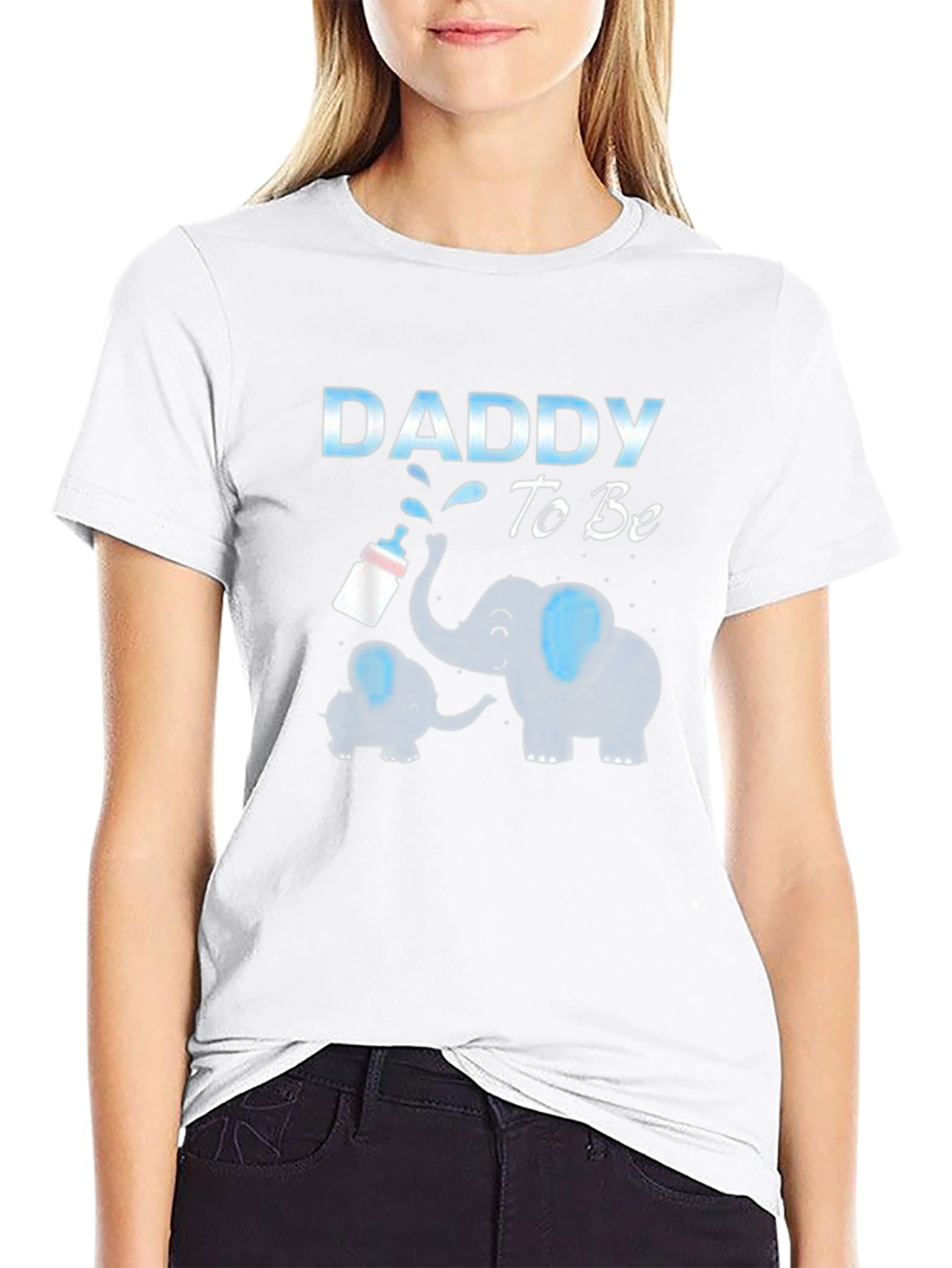 Daddy To Be Elephant Graphic Tee