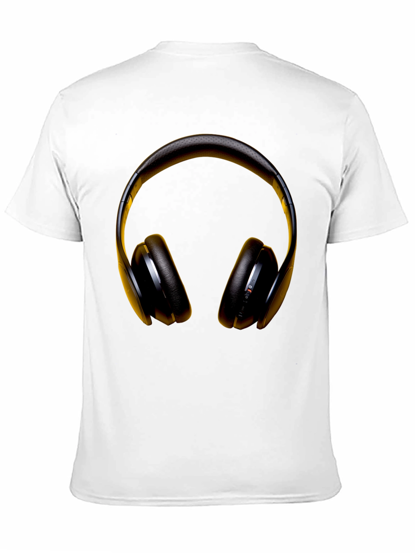 Headphone Graphic Black T-Shirt