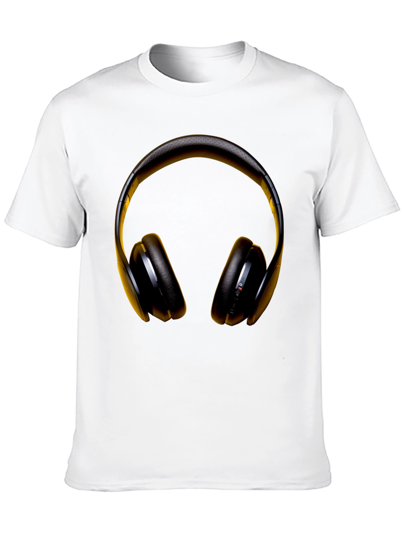 Headphone Graphic Black T-Shirt