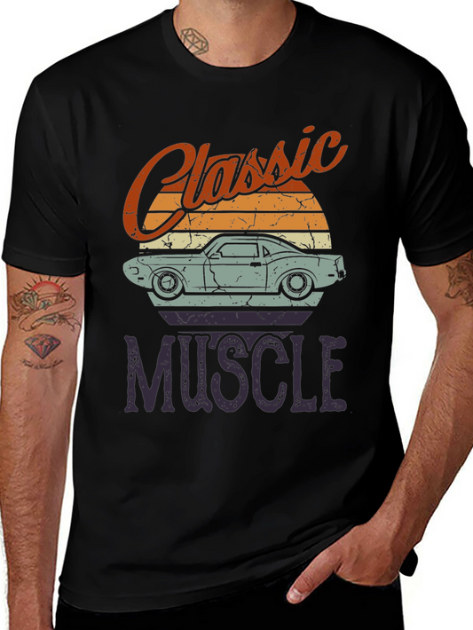 Classic Muscle Car Graphic T-Shirt