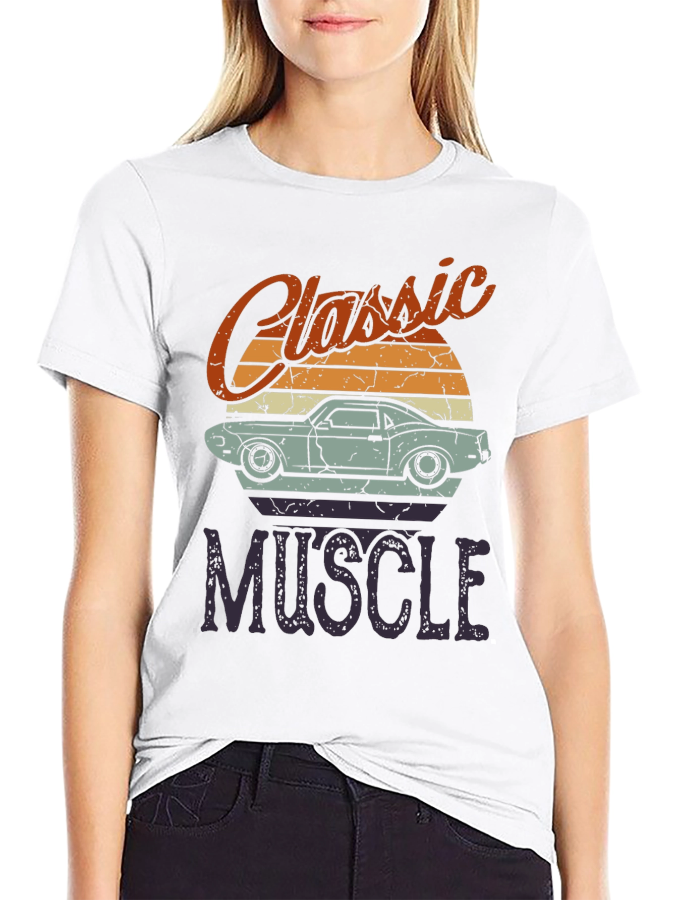 Classic Muscle Car Graphic T-Shirt