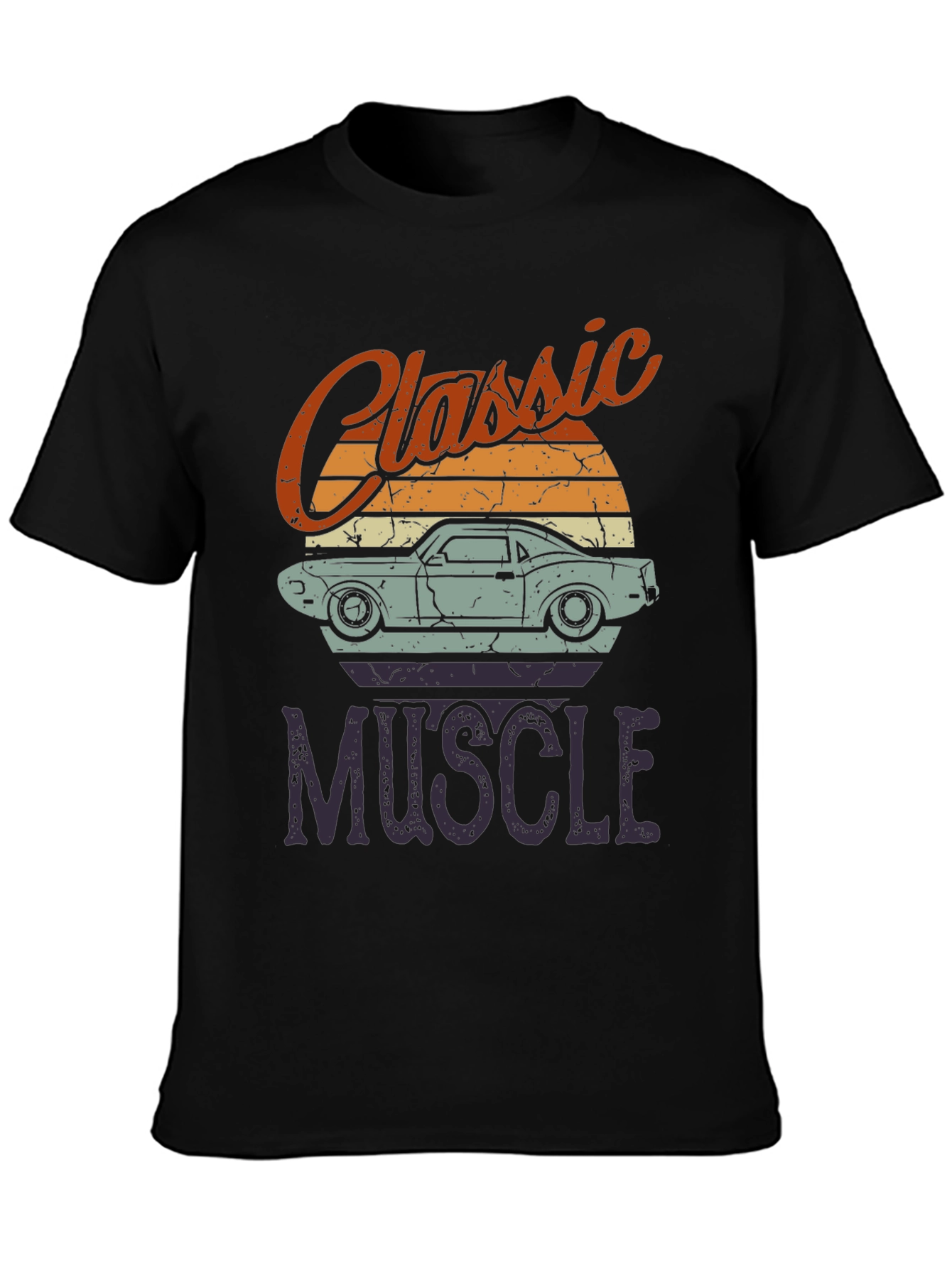 Classic Muscle Car Graphic T-Shirt