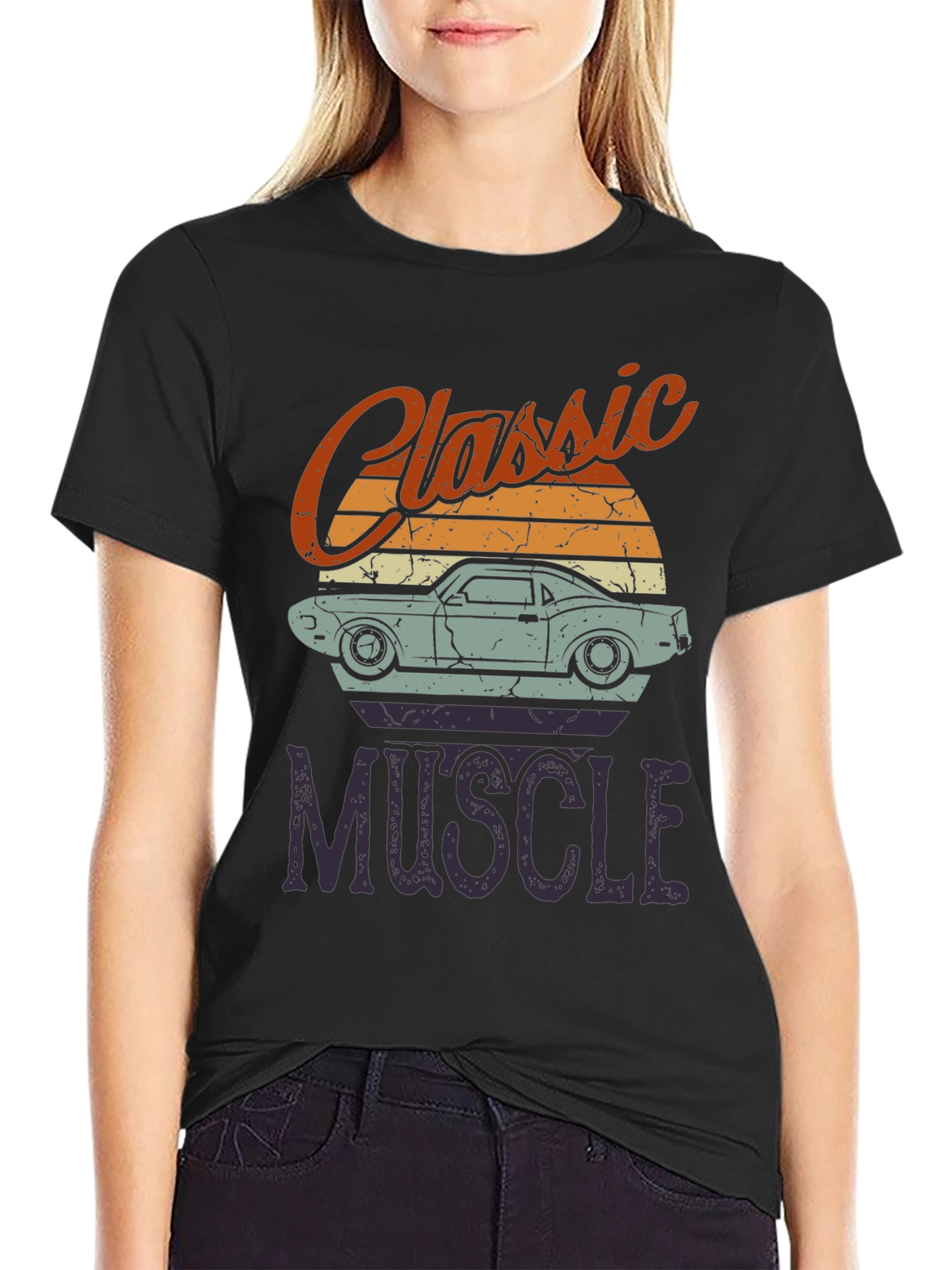 Classic Muscle Car Graphic T-Shirt