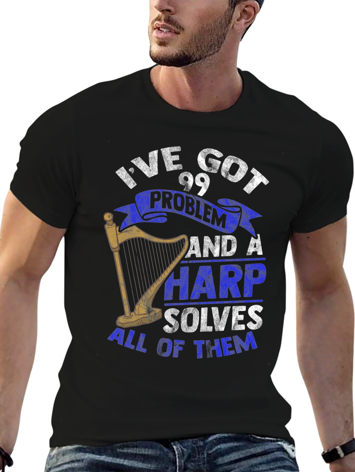 99 Problems Harp T-Shirt