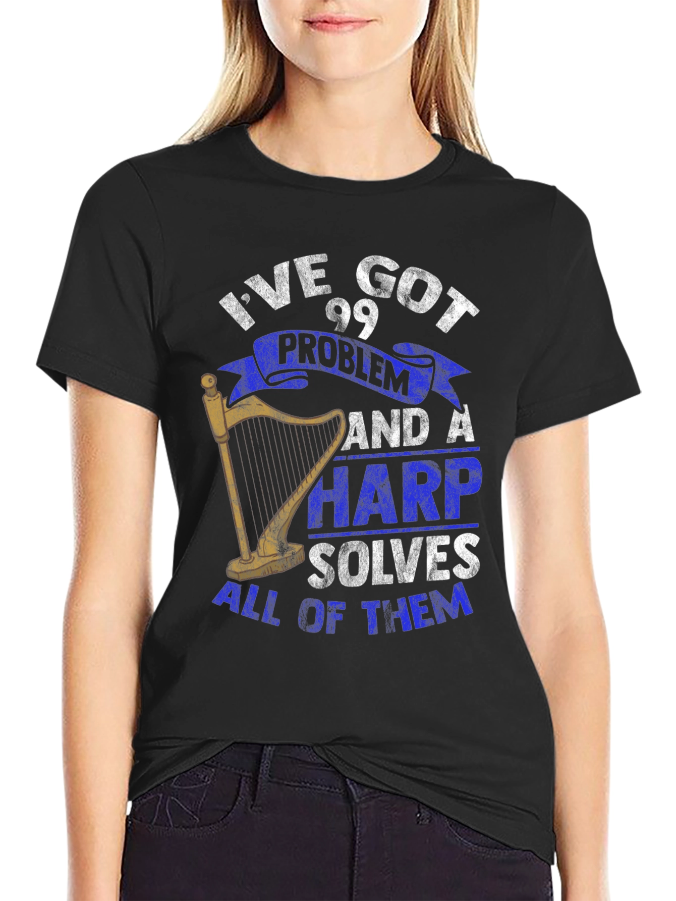 99 Problems Harp T-Shirt