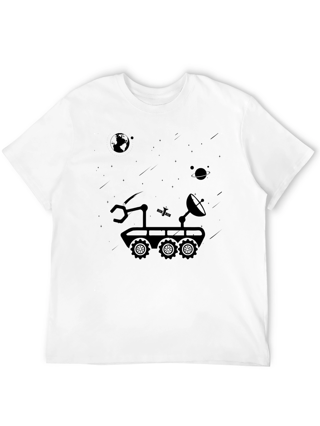 Space Rover Graphic T-Shirt - Explore the Cosmos!