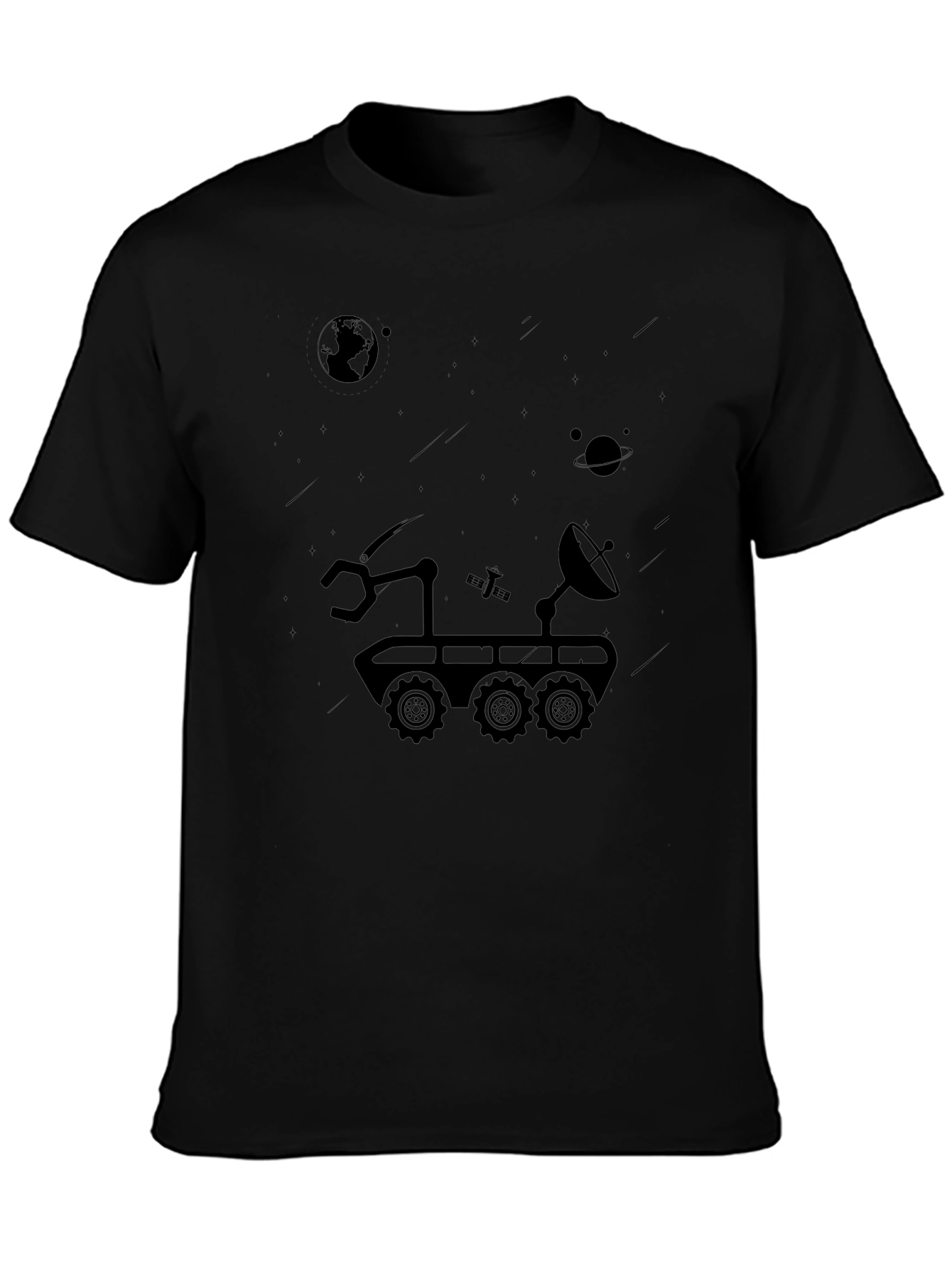 Space Rover Graphic T-Shirt - Explore the Cosmos!