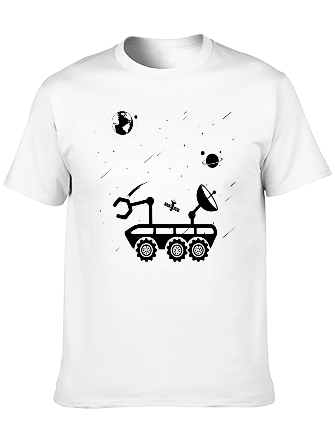 Space Rover Graphic T-Shirt - Explore the Cosmos!