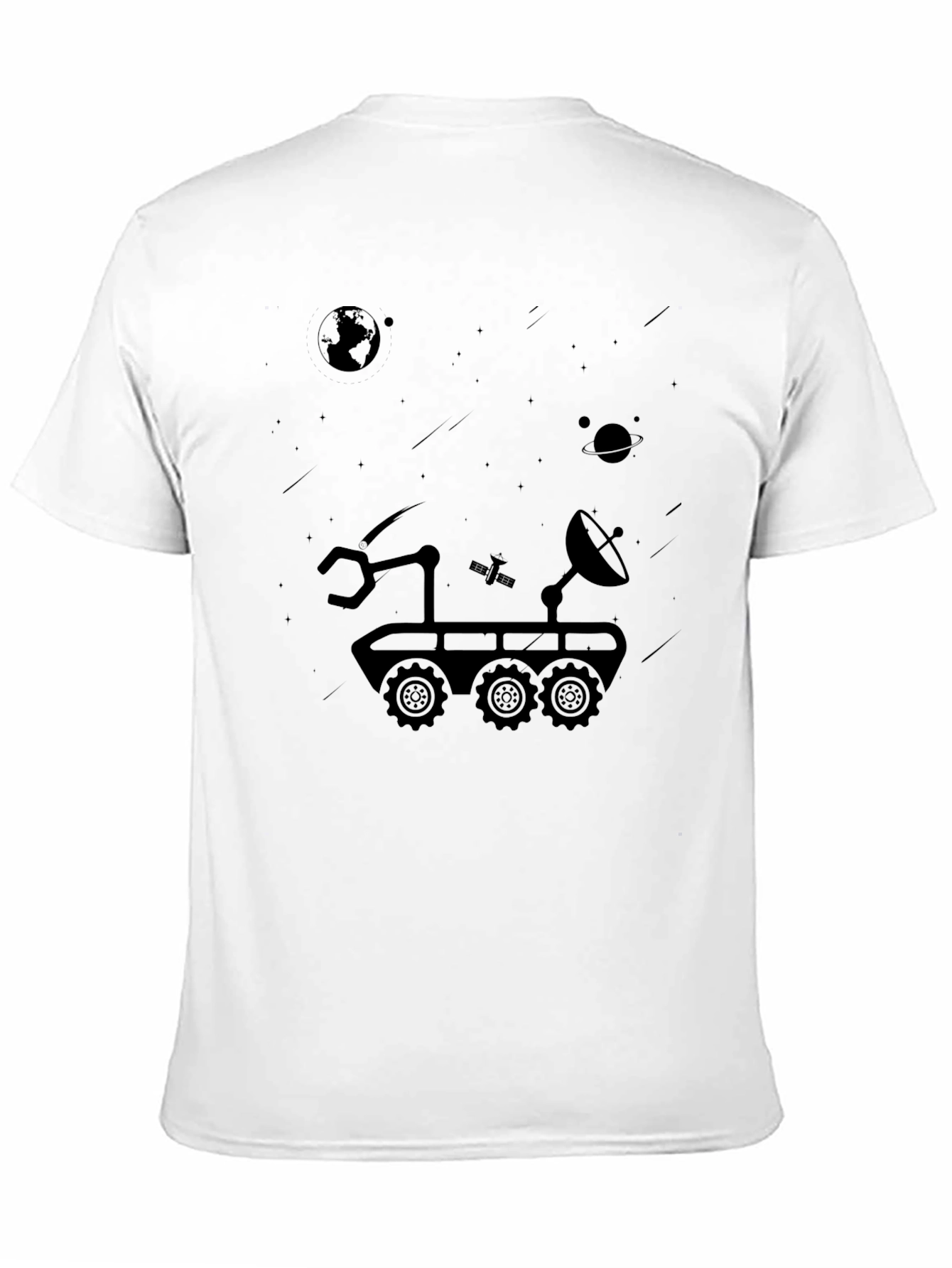 Space Rover Graphic T-Shirt - Explore the Cosmos!