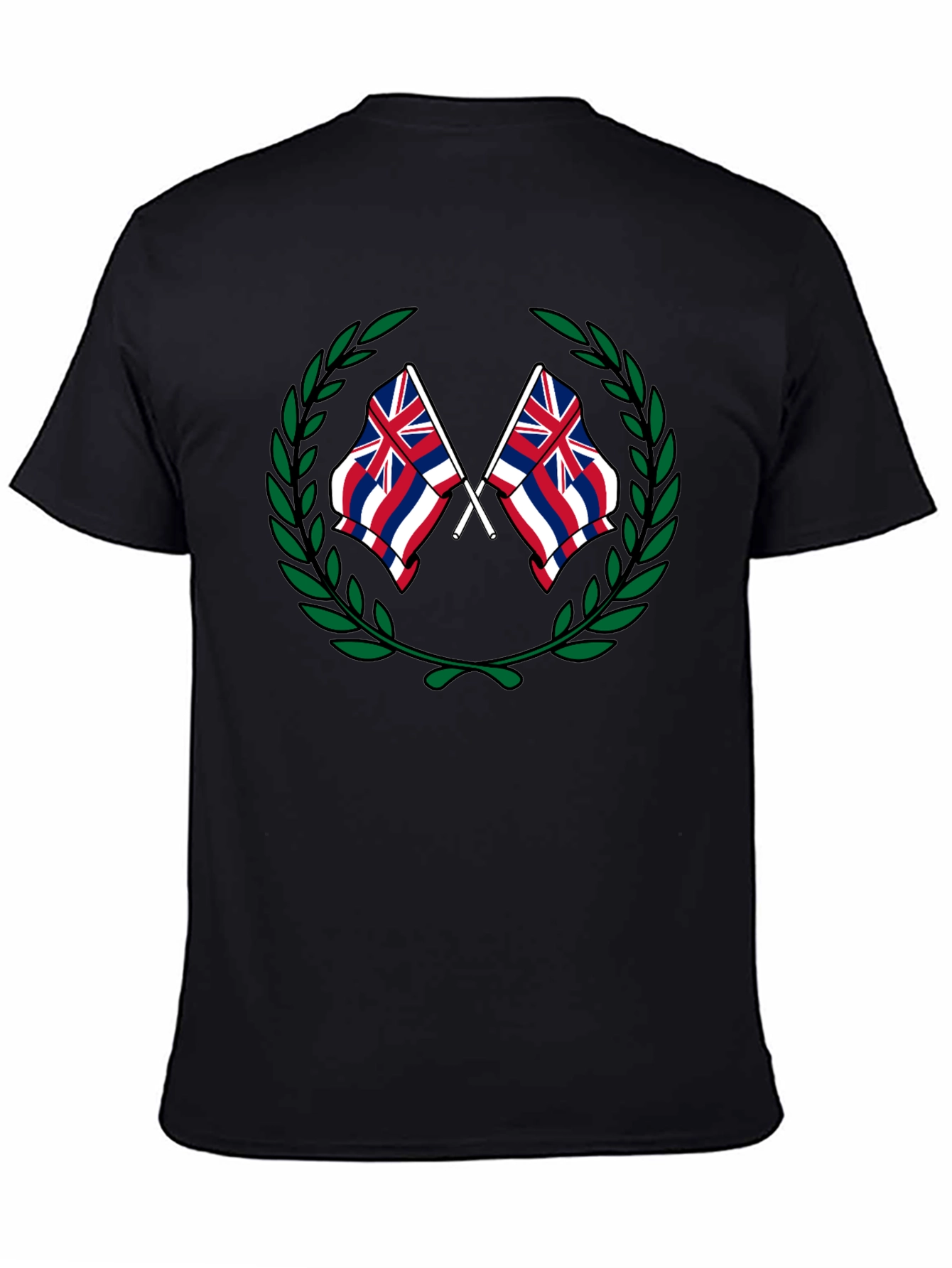 Hawaii Flag Crest Graphic T-Shirt