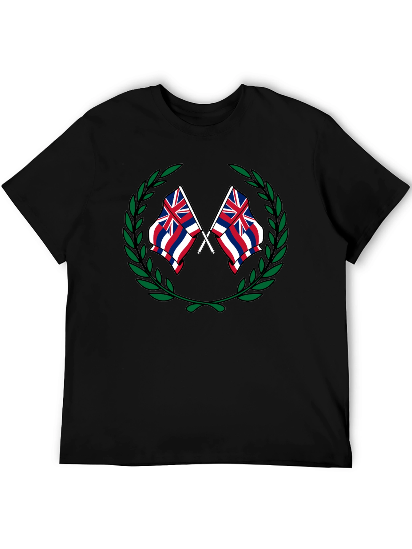 Hawaii Flag Crest Graphic T-Shirt