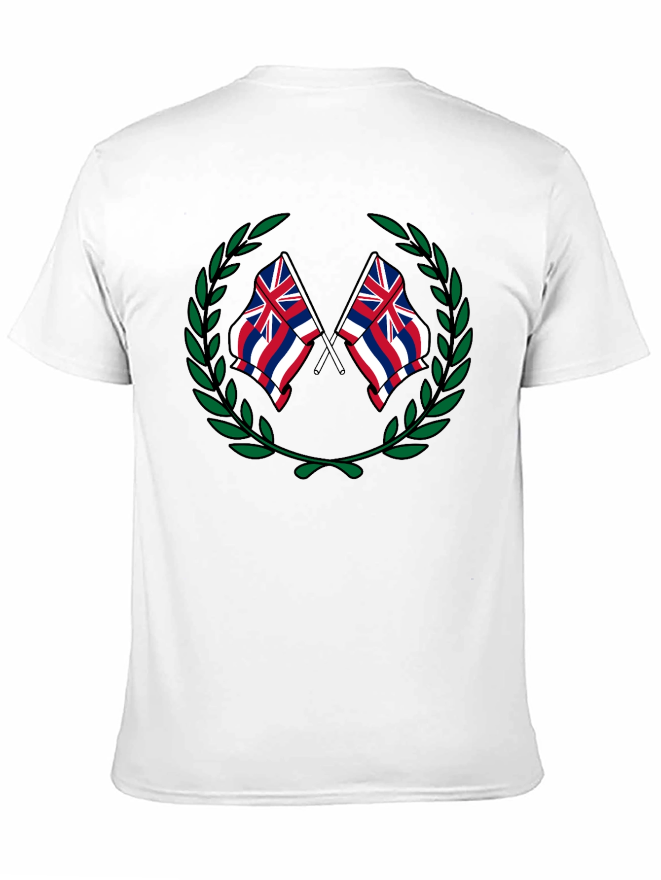 Hawaii Flag Crest Graphic T-Shirt
