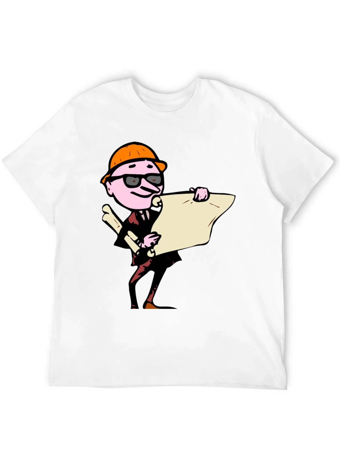 Architect Cartoon Graphic Tee - Black