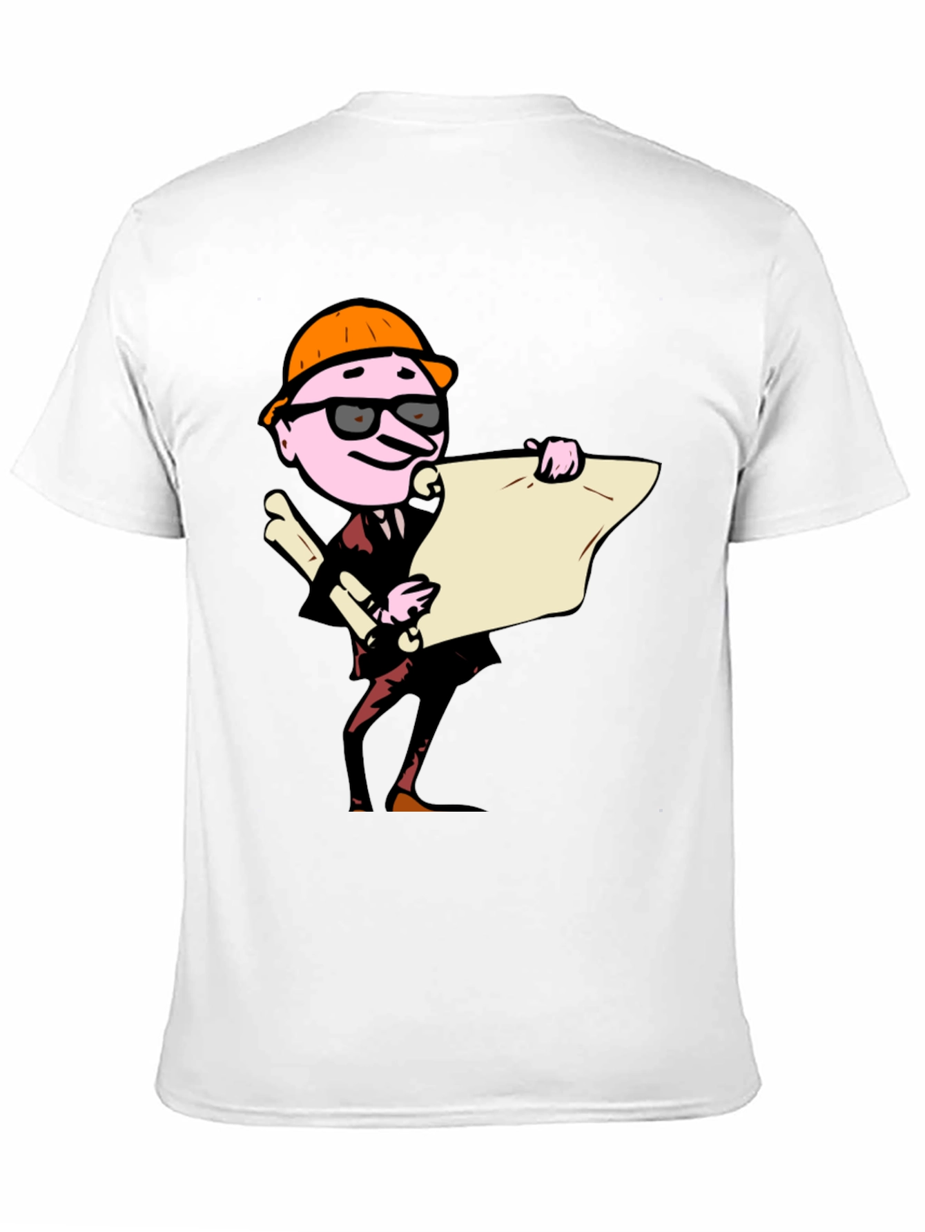Architect Cartoon Graphic Tee - Black