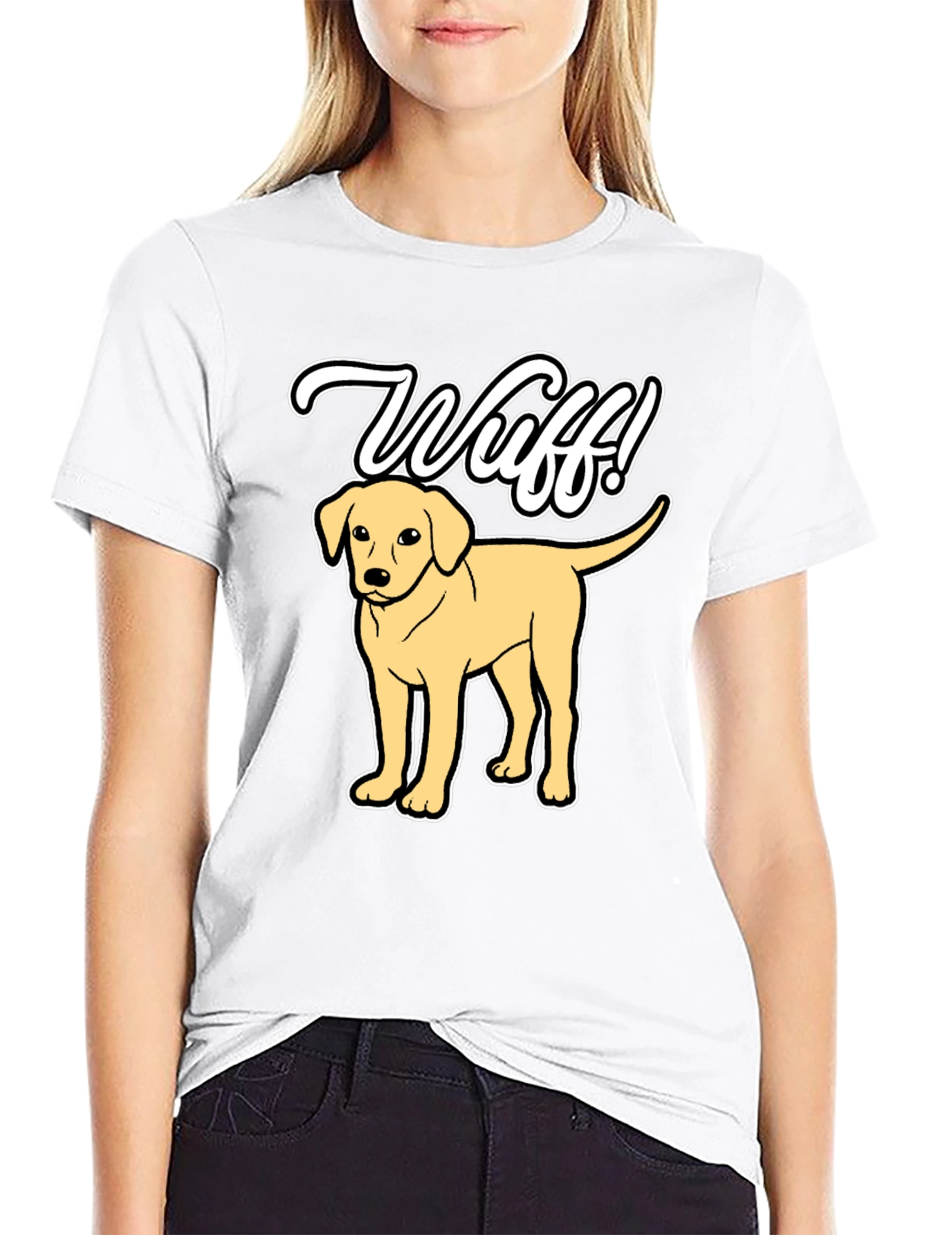 Wuff! Dog T-Shirt Cute Pup Tee