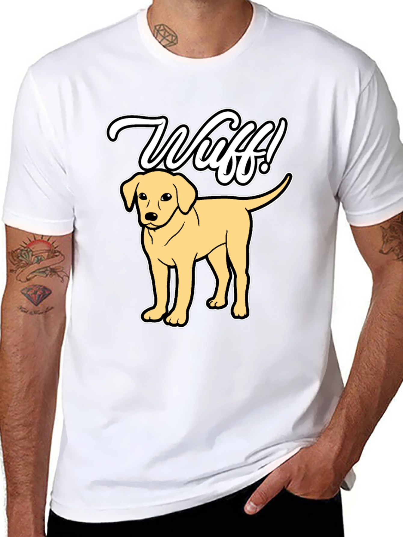 Wuff! Dog T-Shirt Cute Pup Tee