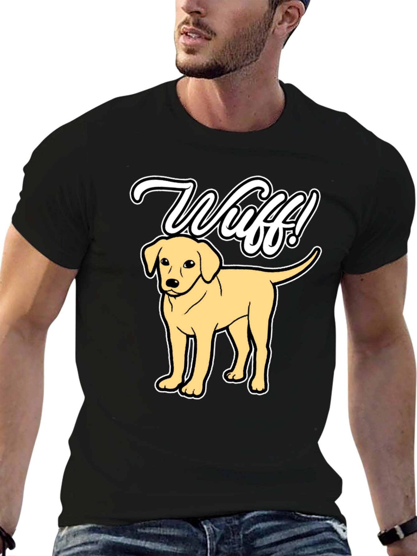 Wuff! Dog T-Shirt Cute Pup Tee