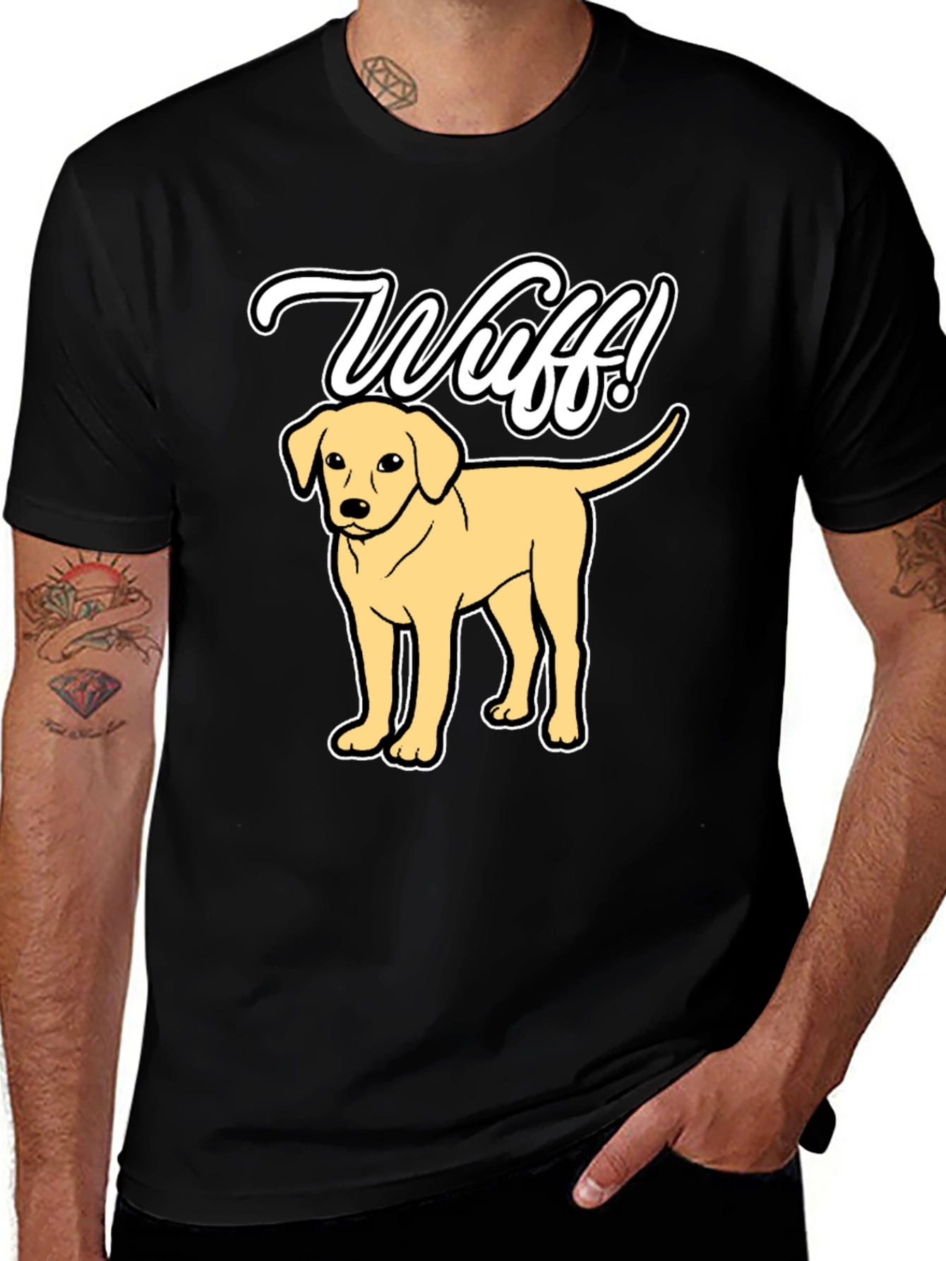 Wuff! Dog T-Shirt Cute Pup Tee