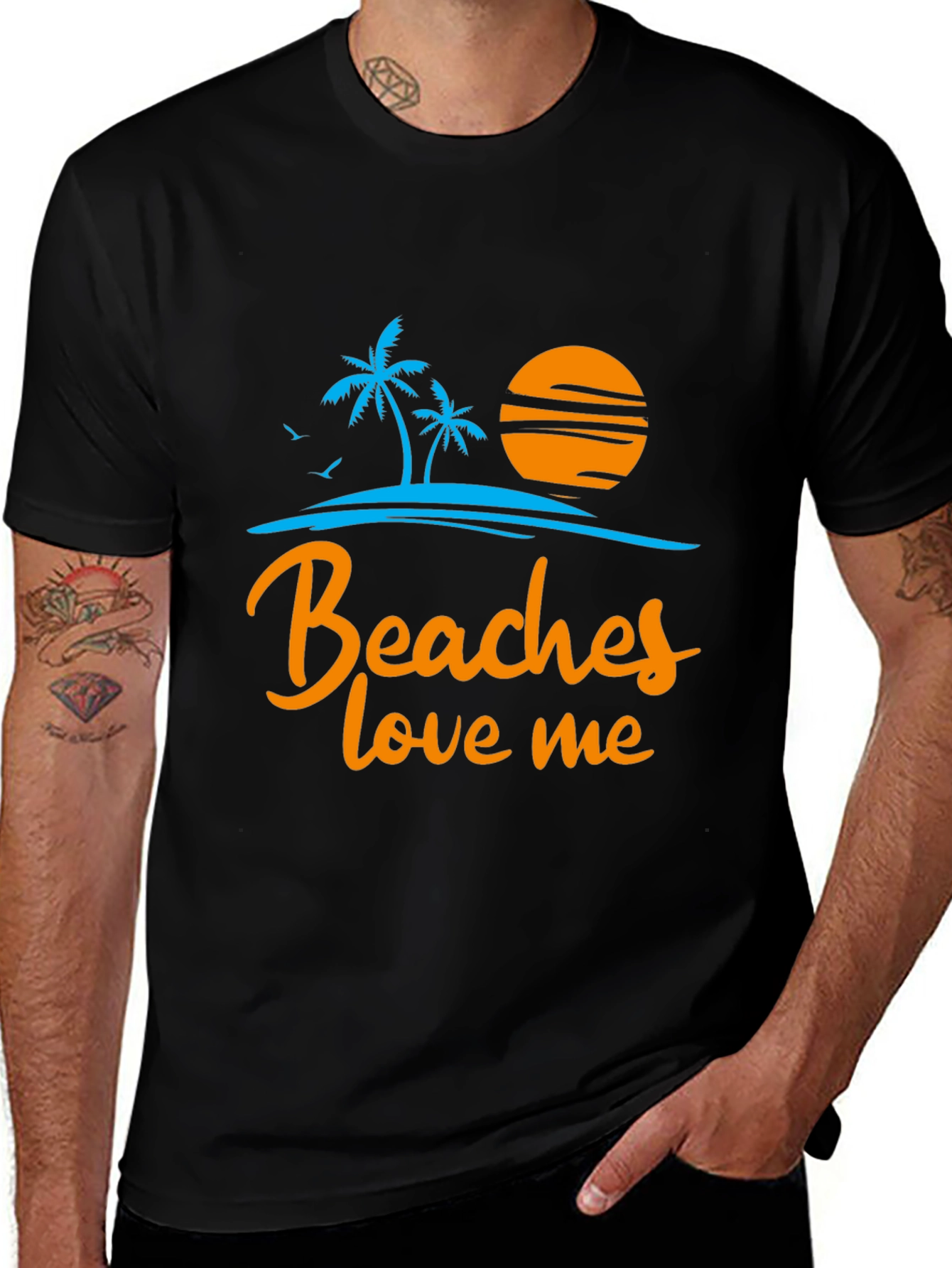 Beaches Love Me Graphic T-Shirt - Island Vibes