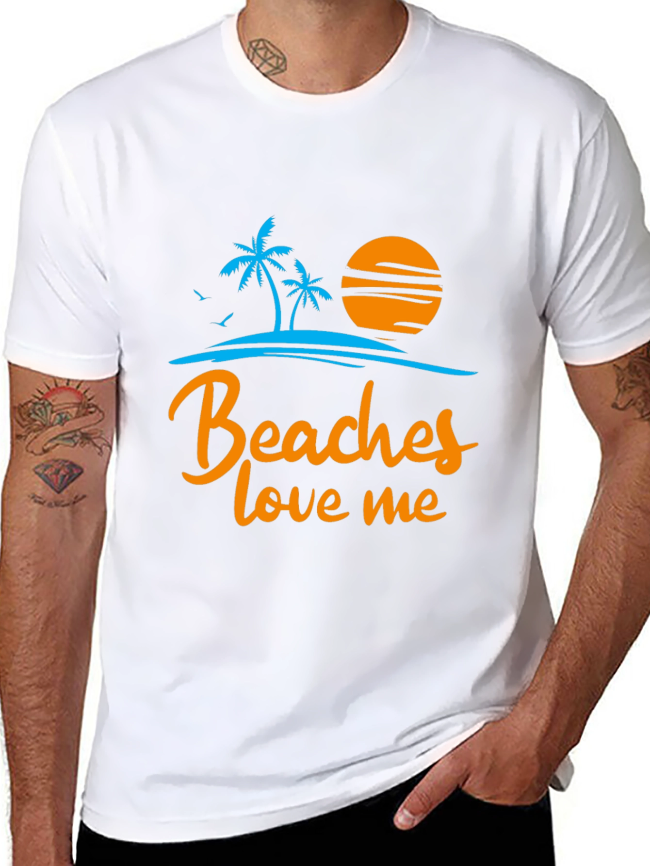 Beaches Love Me Graphic T-Shirt - Island Vibes