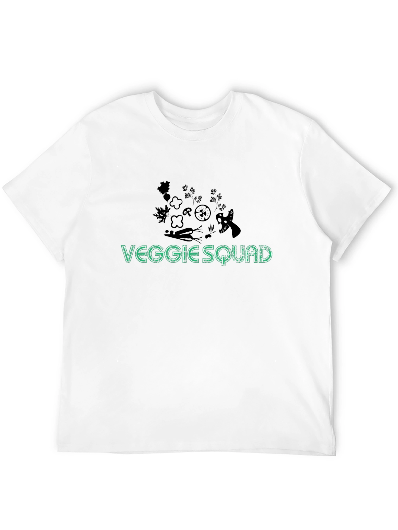Veggie Squad T-Shirt - Black Cotton Blend