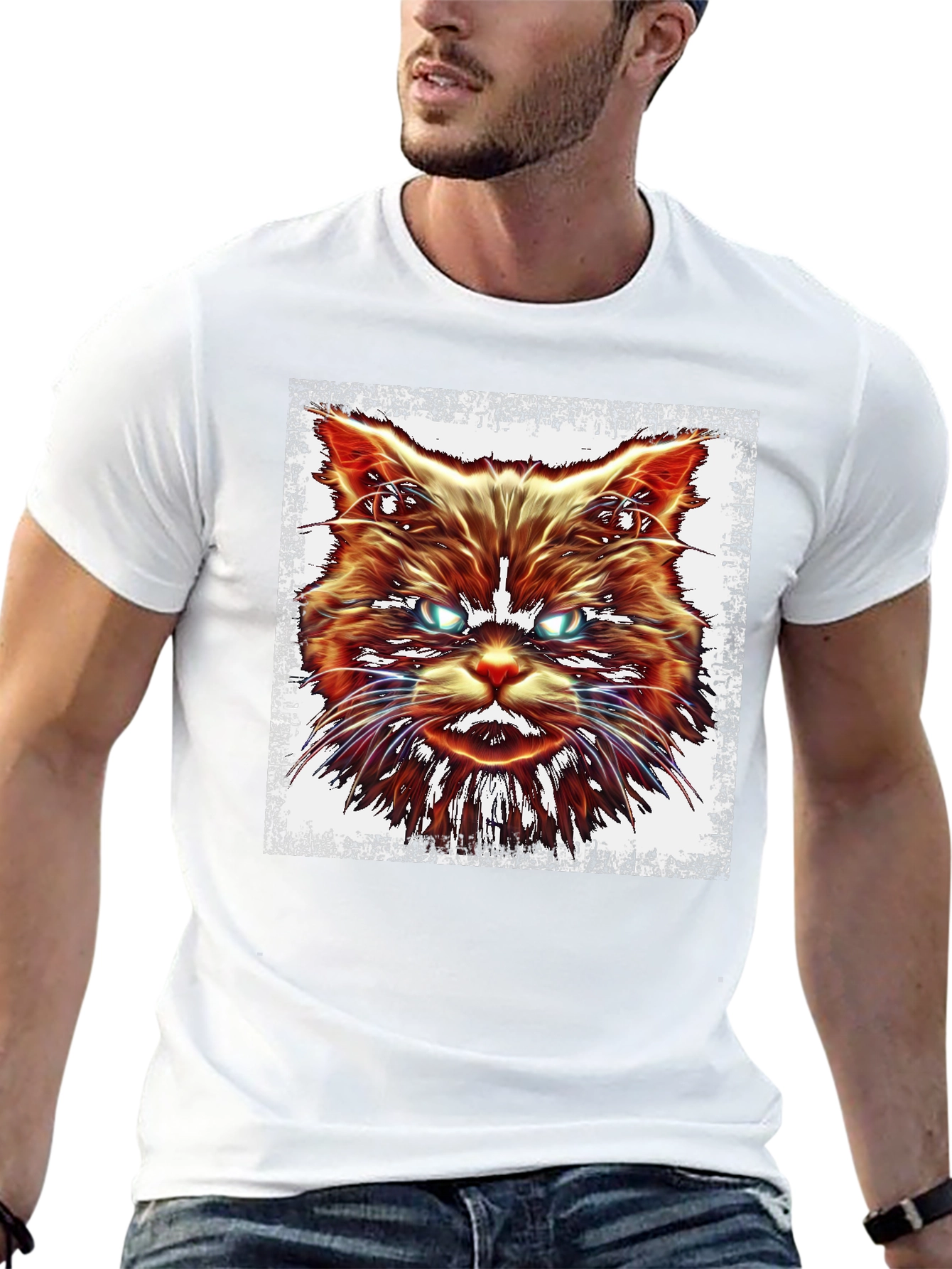 Grumpy Cat Graphic Black T-Shirt
