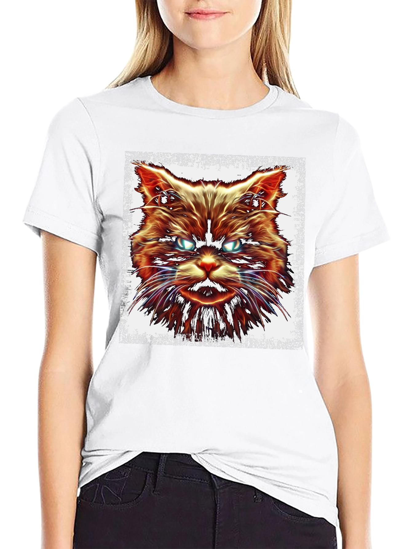 Grumpy Cat Graphic Black T-Shirt