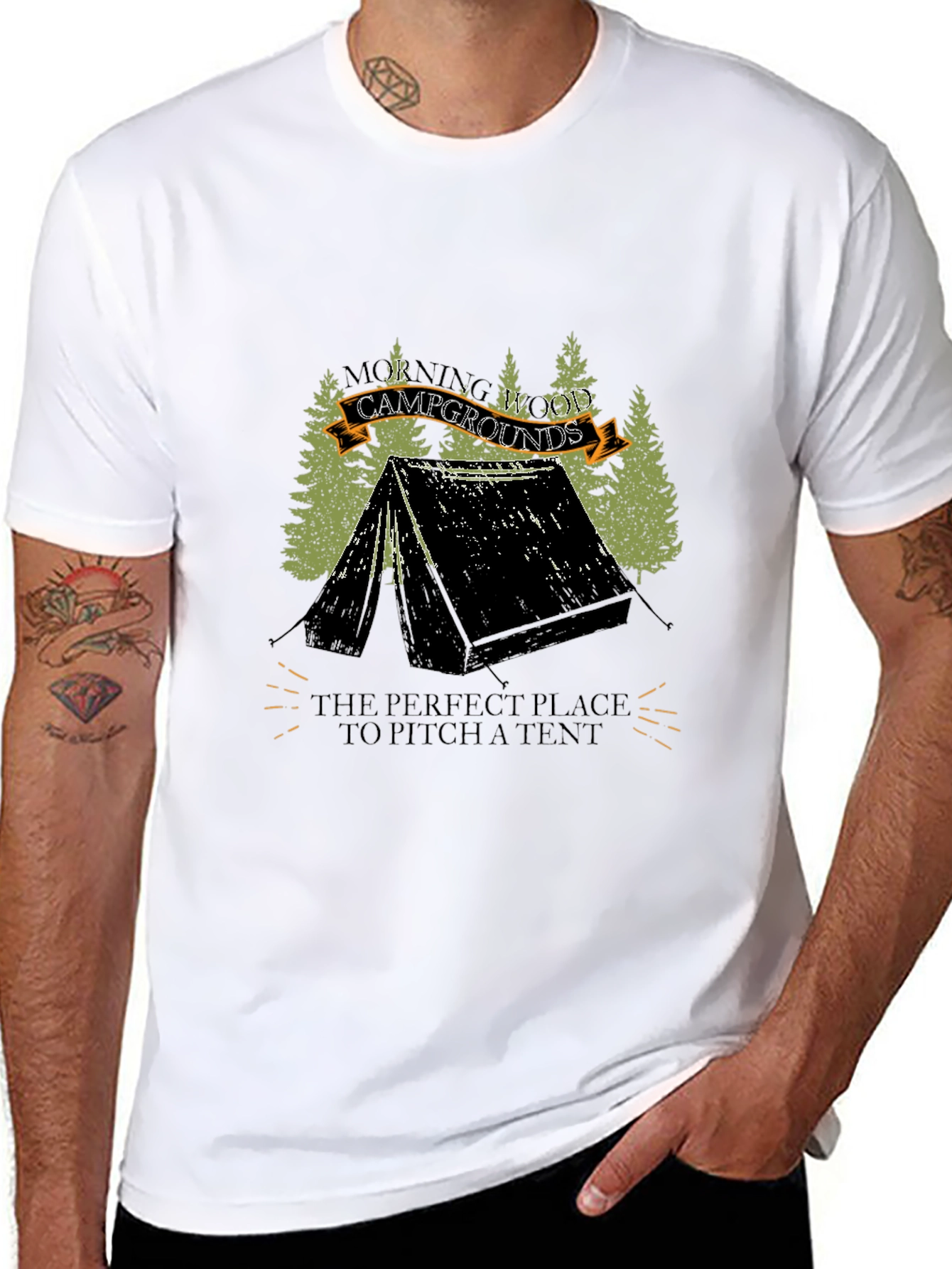 Camping Tent Graphic Tee
