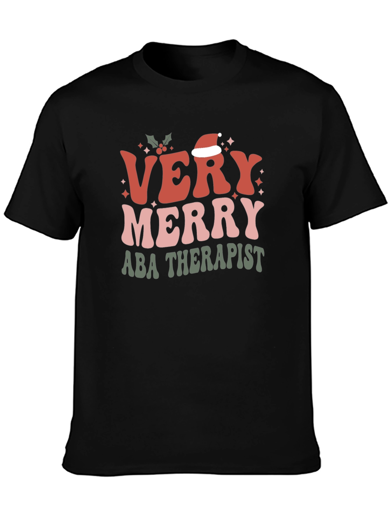 Very Merry ABA Therapist Christmas T-Shirt