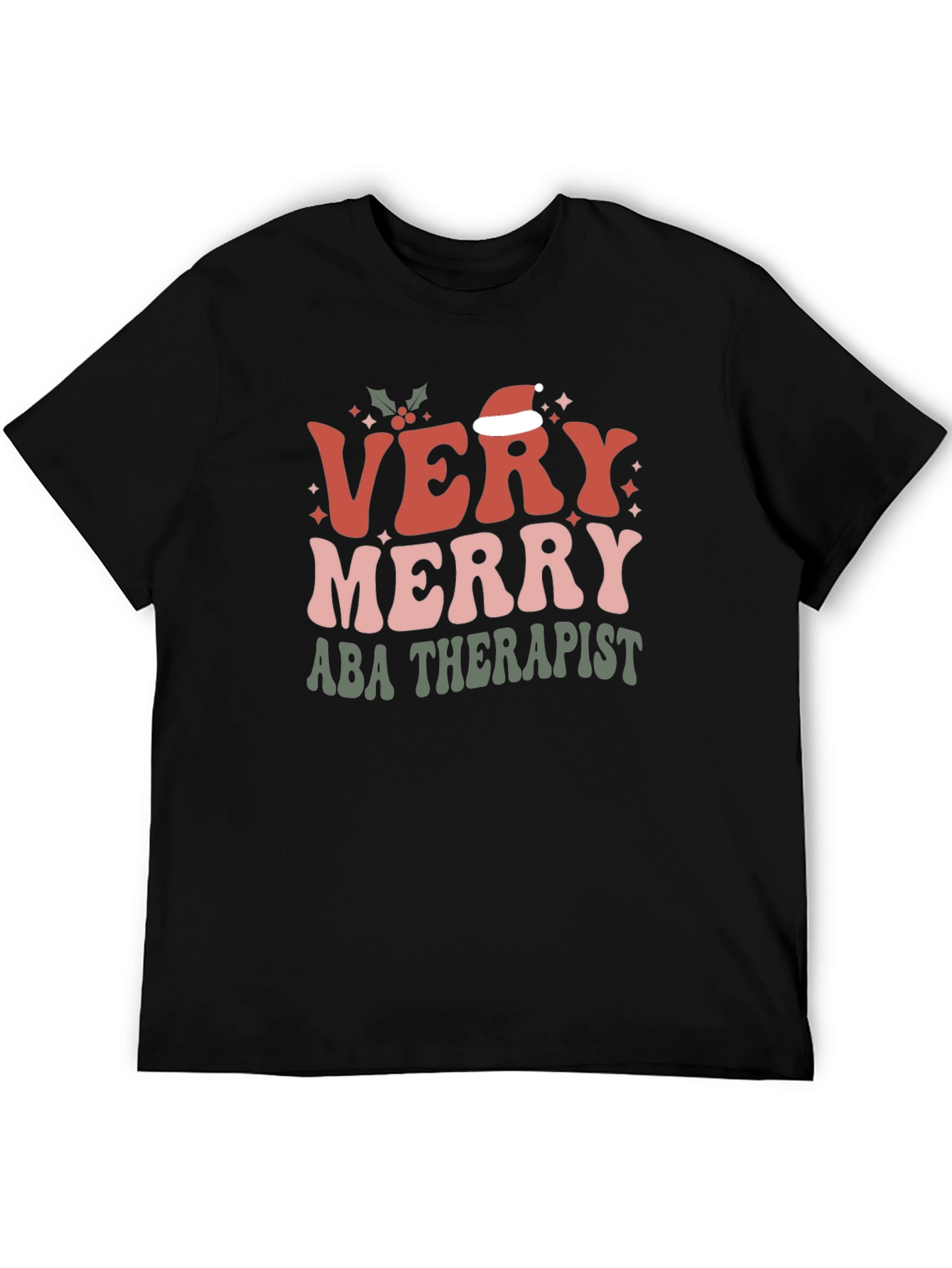 Very Merry ABA Therapist Christmas T-Shirt