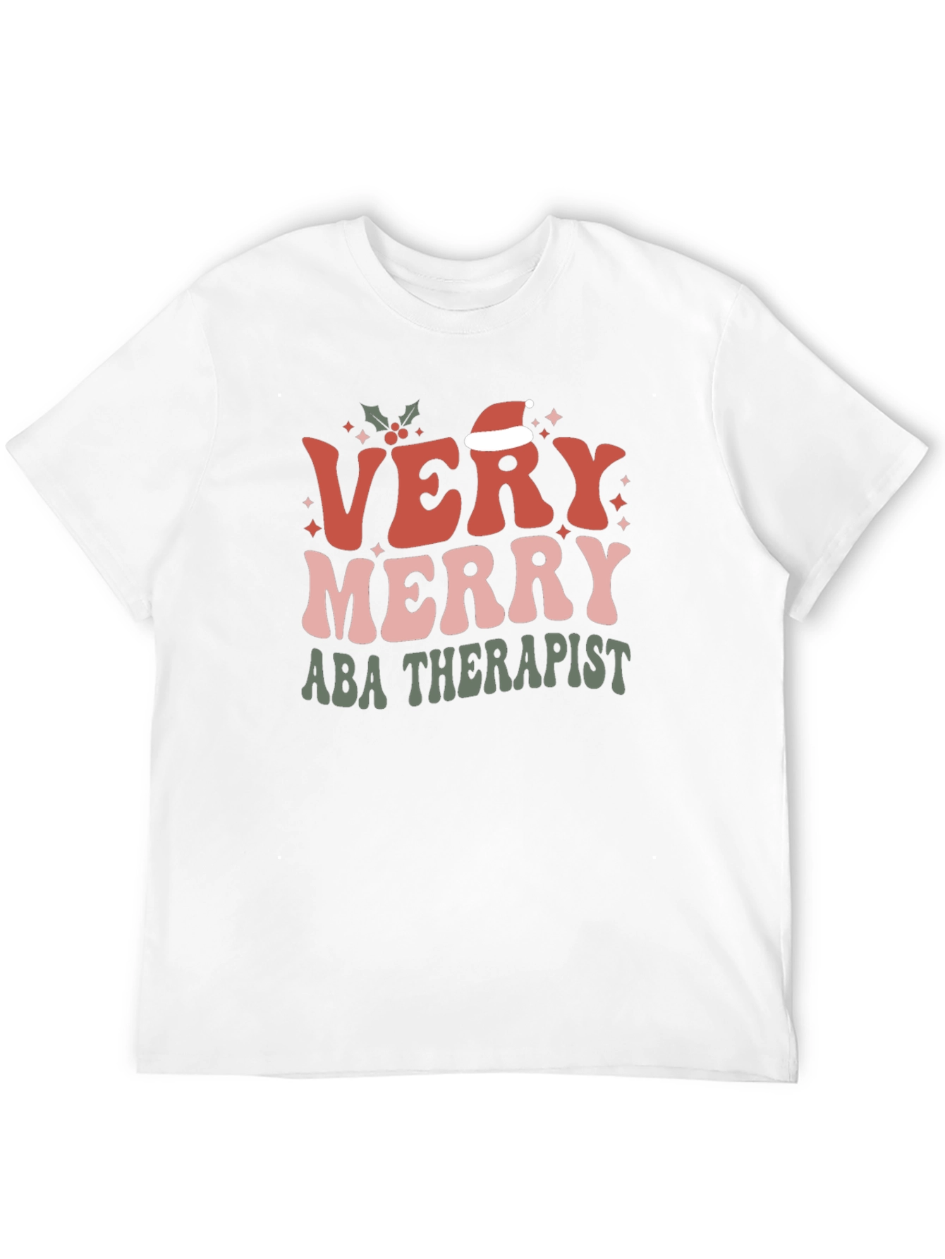 Very Merry ABA Therapist Christmas T-Shirt