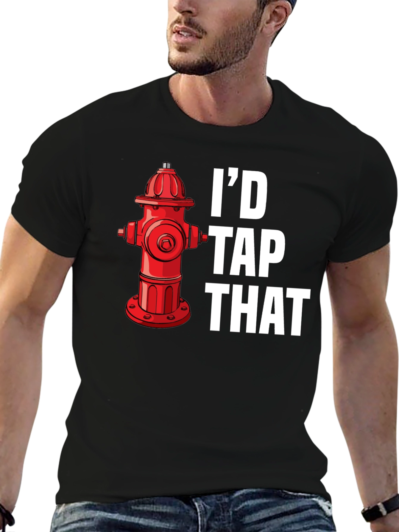 Id Tap That Funny Fire Hydrant Graphic Tee