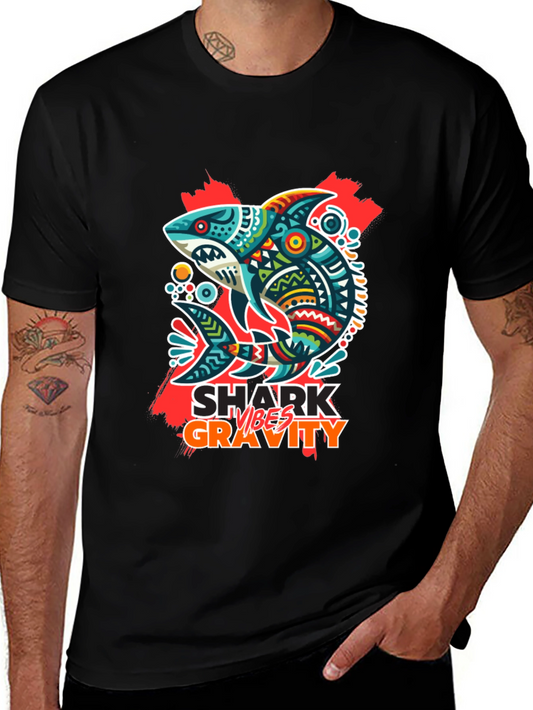 Shark Vibes Gravity Black T-Shirt