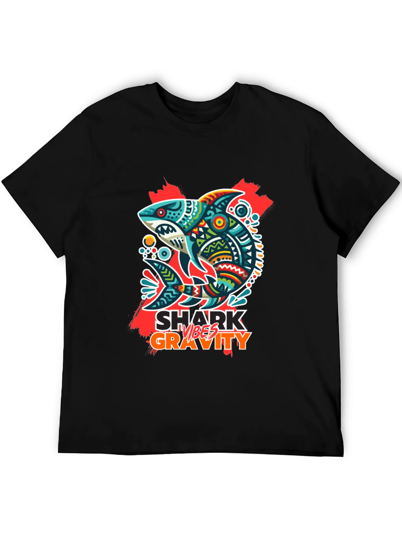 Shark Vibes Gravity Black T-Shirt