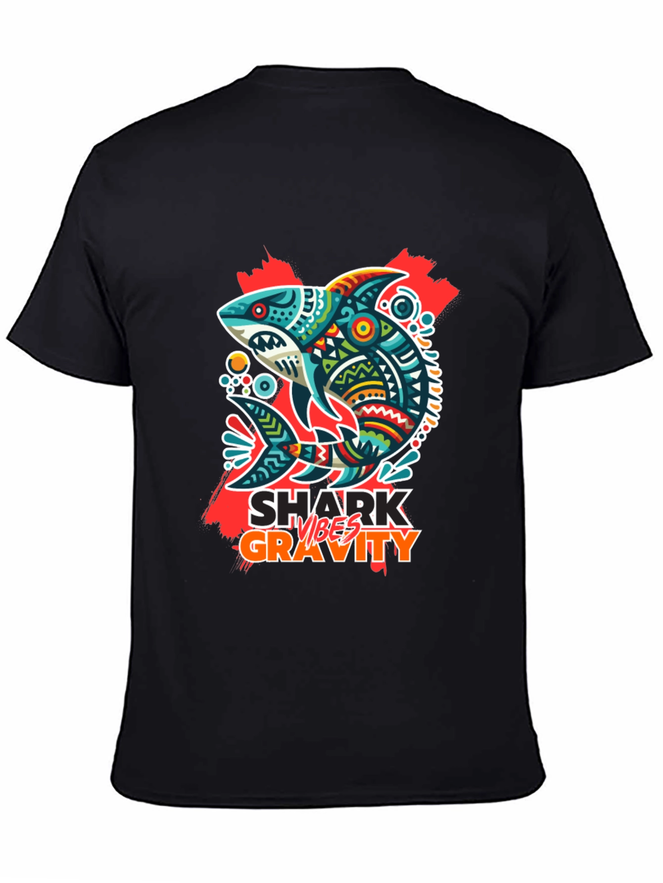 Shark Vibes Gravity Black T-Shirt
