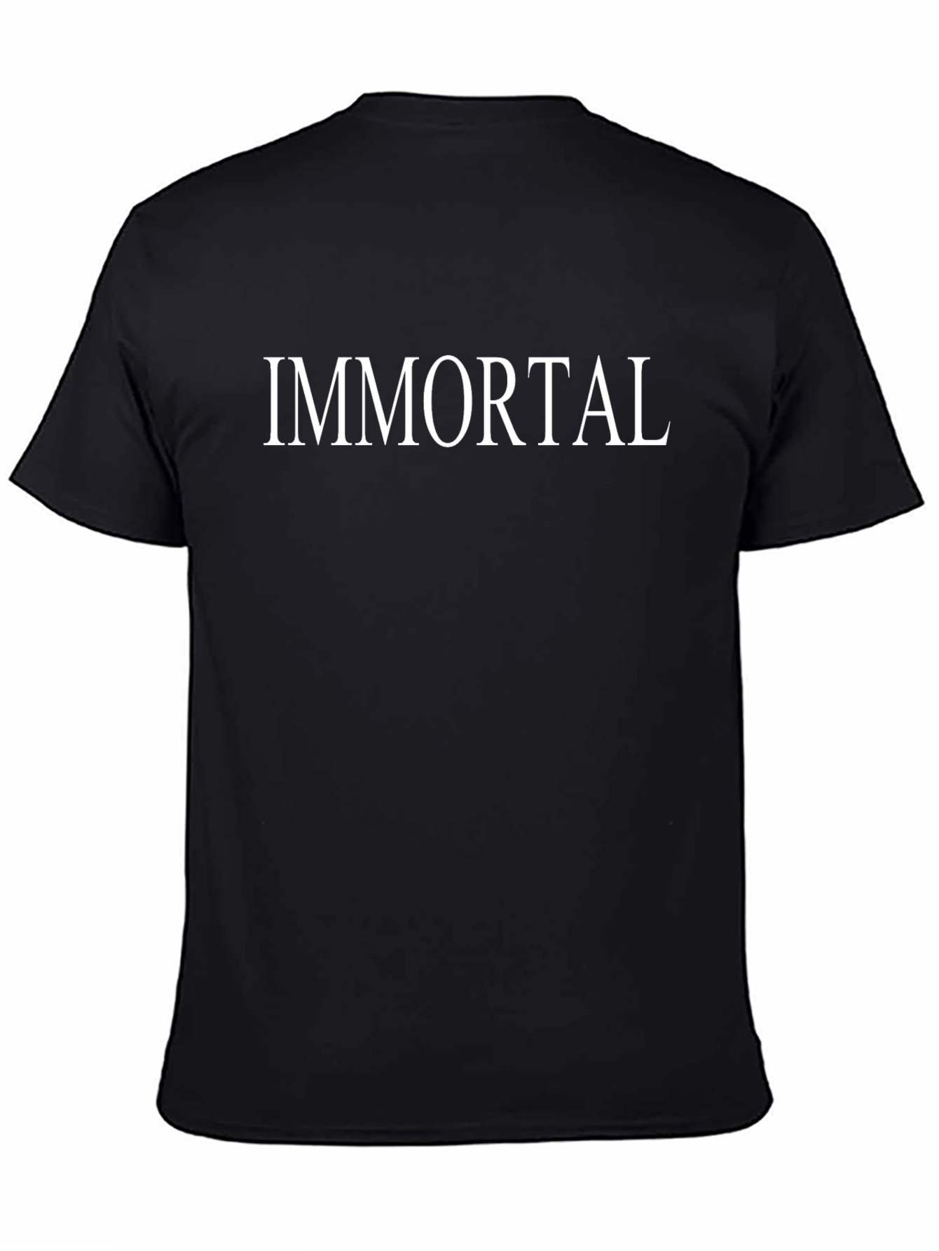 Immortal Text Graphic Black T-Shirt