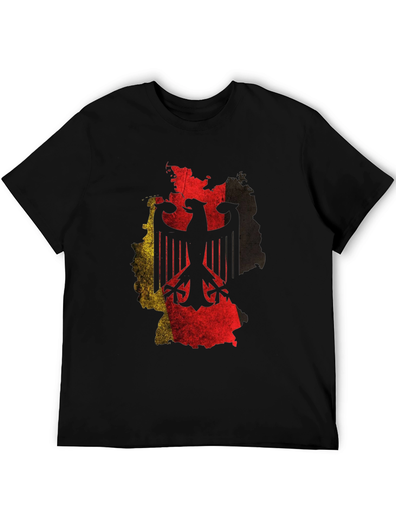 Germany Flag Eagle T-Shirt - Black Graphic Tee
