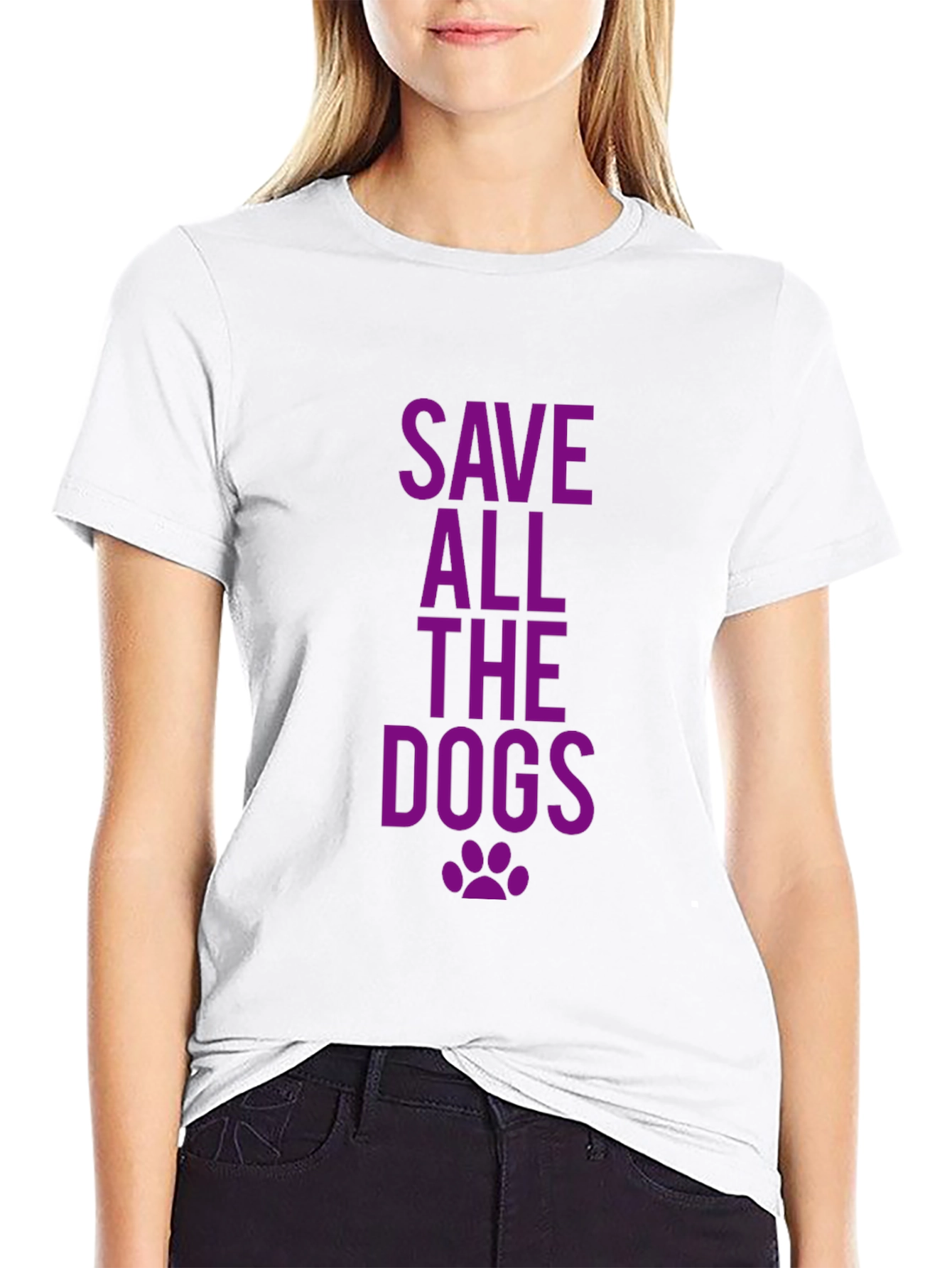 Save All The Dogs Black T-Shirt