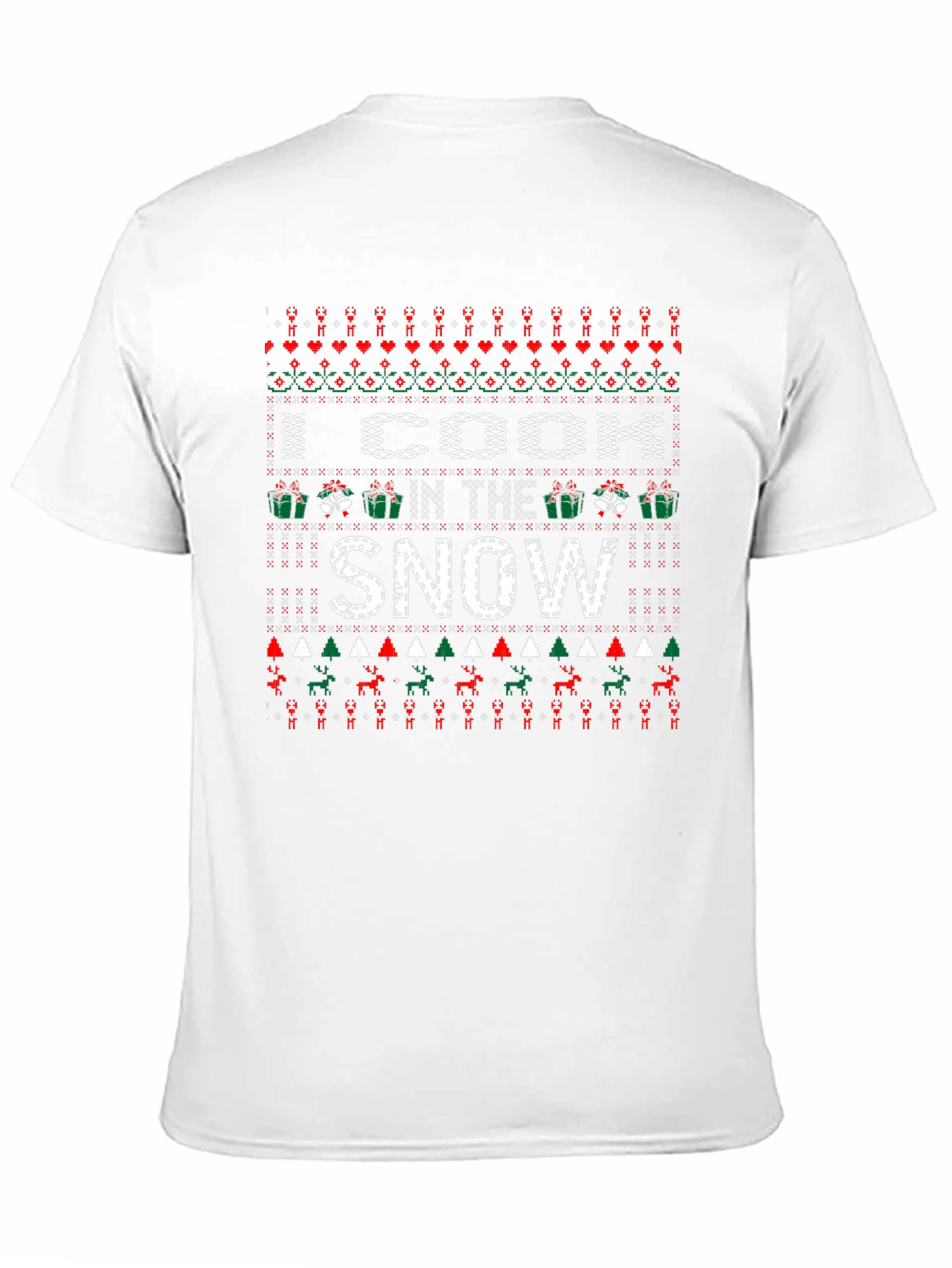 Funny Christmas I Cook in the Snow Novelty T-Shirt