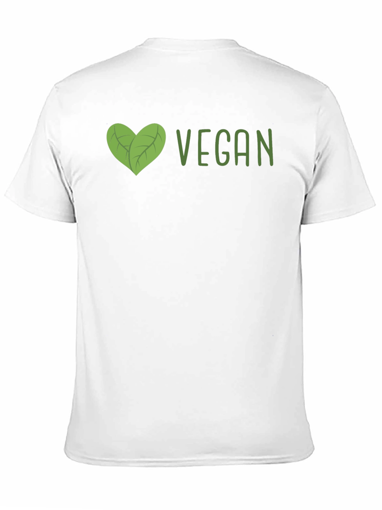 Vegan Heart Graphic T-Shirt - Unisex Black Tee