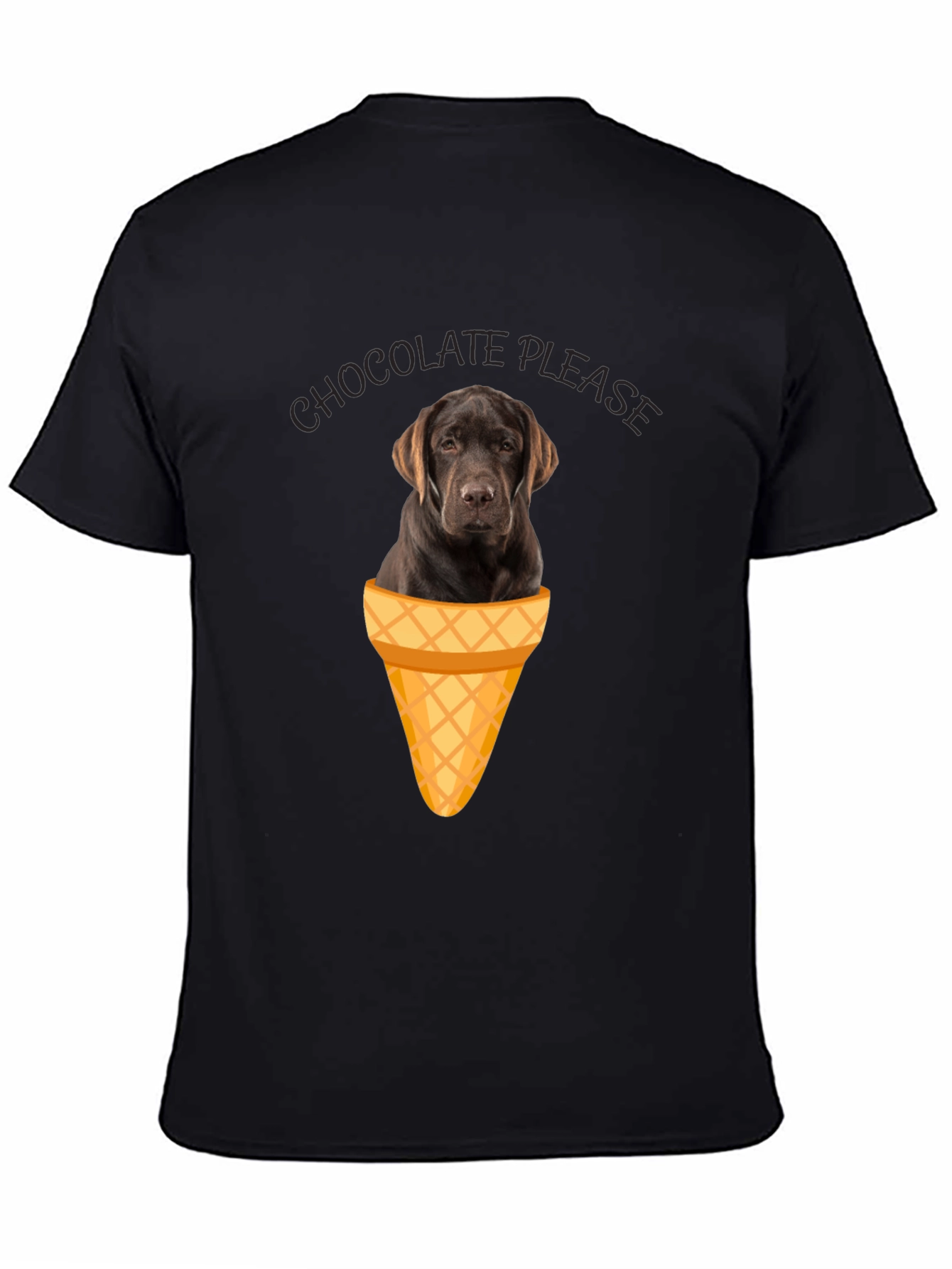 Chocolate Labrador Ice Cream T-Shirt