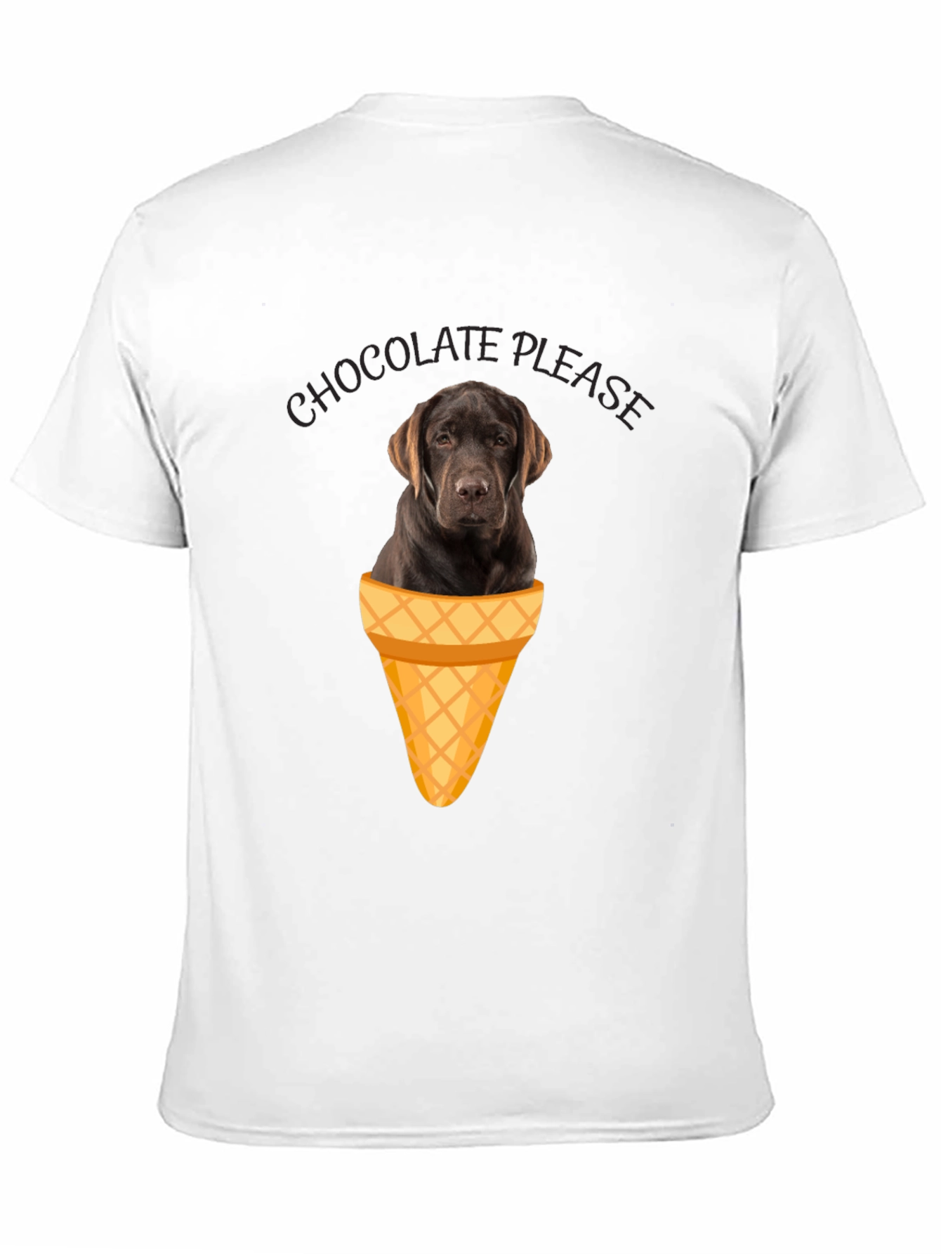 Chocolate Labrador Ice Cream T-Shirt