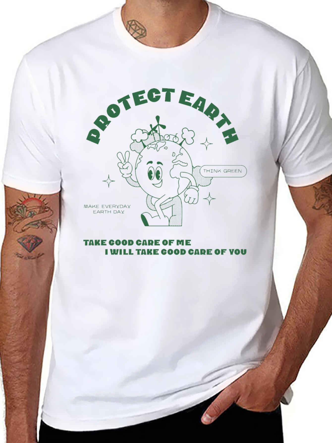 Eco-Friendly Earth Day Graphic Tee