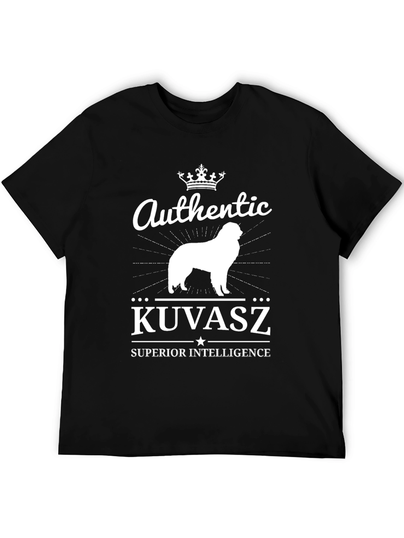 Authentic Kuvasz Dog Graphic T-Shirt - Superior Intelligence