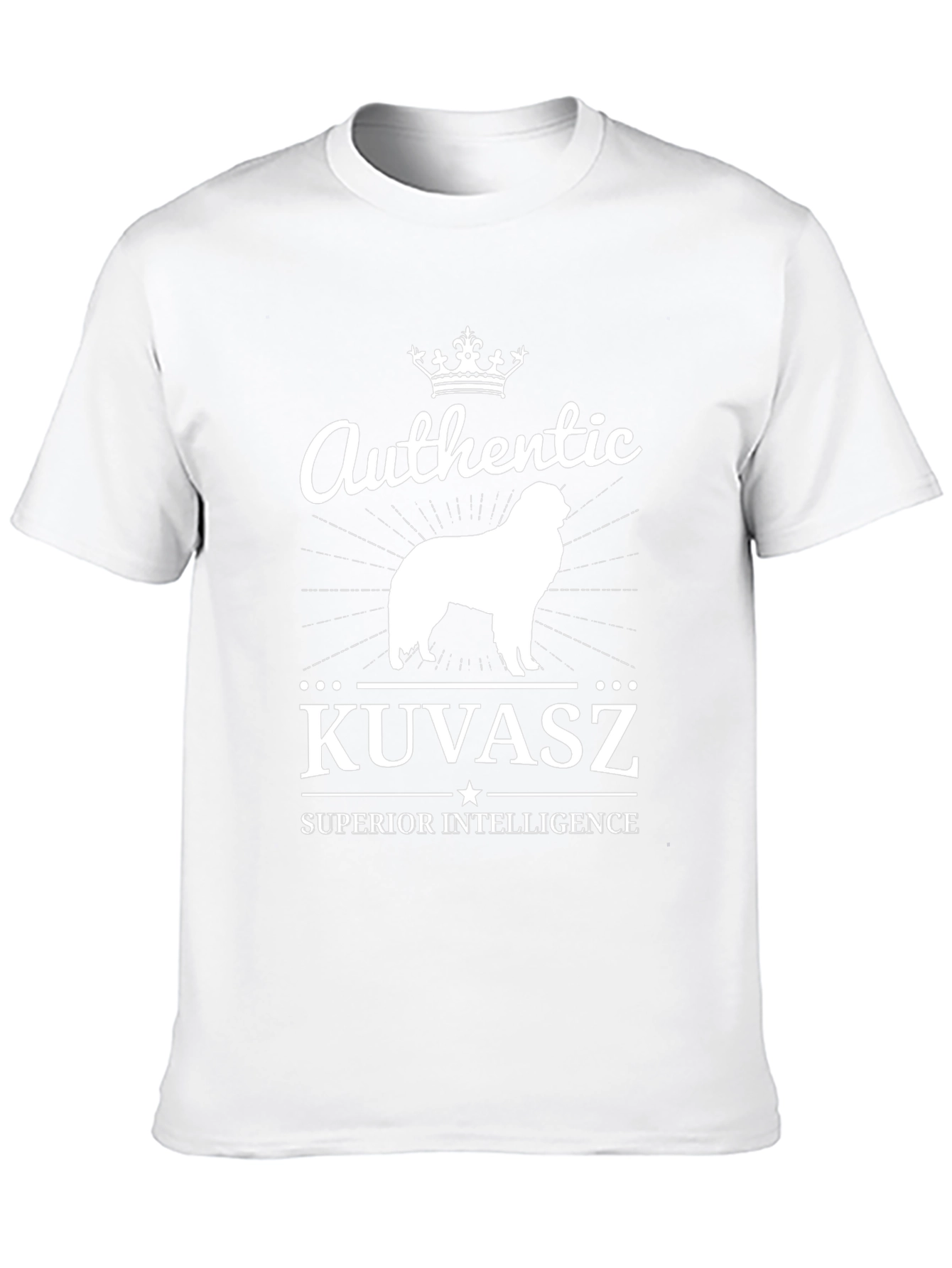 Authentic Kuvasz Dog Graphic T-Shirt - Superior Intelligence